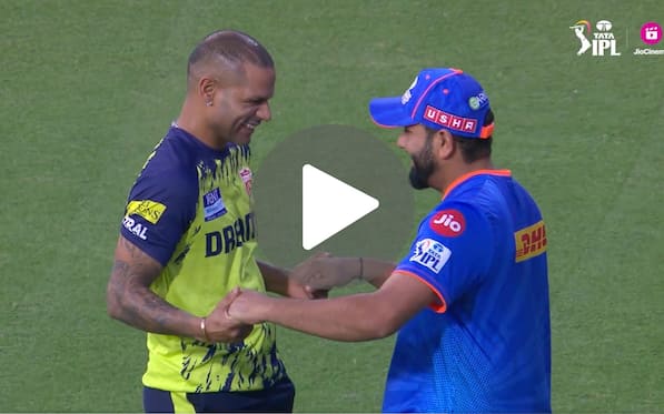 [Watch] Rohit Sharma Tightly Hugs And Dances With Shikhar Dhawan Before PBKS vs MI